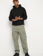 h&s Pantaloni jogger verzi din bumbac cu buzunare cu clape Lanathia