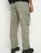 h&s Pantaloni jogger verzi din bumbac cu buzunare cu clape Lanathia