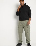 h&s Pantaloni jogger verzi din bumbac cu buzunare cu clape Lanathia