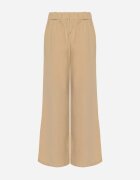 h&s Pantaloni Largi Bej Închis cu Legătură în Talie Paper Bag Tisallas