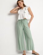 h&s Pantaloni largi menta Palazzo cu talie înaltă și cordon Myrlevia