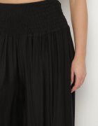 h&s Pantaloni largi negri culotte de lungime 7/8 cu talie înaltă Ulamiriela