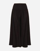 h&s Pantaloni largi negri culotte de lungime 7/8 cu talie înaltă Ulamiriela