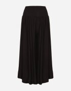 h&s Pantaloni largi negri culotte de lungime 7/8 cu talie înaltă Ulamiriela