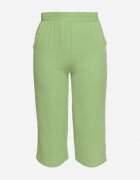 h&s Pantaloni Largi Verde Deschis cu talie înaltă cu elastic în talie și cu picior 3/4 Levolia