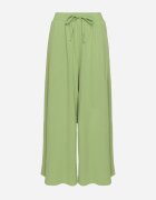 h&s Pantaloni Largi Verde deschis Tip Palazzo cu Legătură Ulialitia
