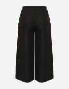h&s Pantaloni negri cu croială largă cu talie înaltă și cu cordon Telarieta