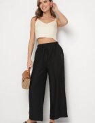 h&s Pantaloni Negri Largi Palazzo cu Talie Înaltă Aranwenna