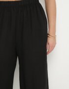 h&s Pantaloni Negri Largi Tip Palazzo Cu Talie Înaltă Sellevia