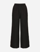 h&s Pantaloni Negri Largi Tip Palazzo Cu Talie Înaltă Sellevia