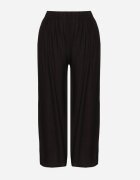 h&s Pantaloni Negri Largi tip Palazzo cu Talie Înaltă Varlevi