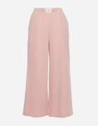 h&s Pantaloni Palazzo Larghi roz deschis cu talie înaltă și elastic în talie Biofina