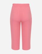 h&s Pantaloni Roz Largi cu Talie Înaltă Elastic în Talie și Crăci 3/4 Levolia