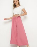 h&s Pantaloni Roz Largi de tip Palazzo cu legătură Ulialitia