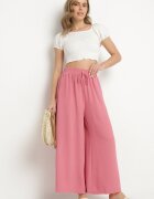 h&s Pantaloni Roz Largi de tip Palazzo cu legătură Ulialitia