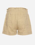 h&s Pantaloni scurți Bej cu elastic în talie cu șnur de strângere și nasturi decorativi Damarie