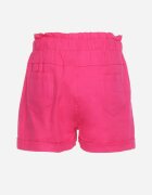 h&s Pantaloni scurți fucsia cu elastic în talie ajustabili cu șnur cu nasturi decorativi Damarie