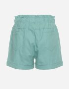 h&s Pantaloni scurți mentă cu elastic în talie cu șnur reglabil și nasturi decorativi Damarie