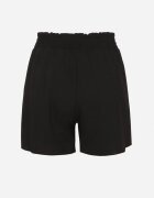 h&s Pantaloni scurți Negri cu Talie Înaltă și Elastic în Talie Decorați cu Legătură Mevalica