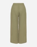 h&s Pantaloni verde închis largi Tip Palazzo cu talie înaltă Sellevia