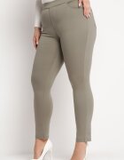 h&s Pantaloni Verde închis Regular cu Talie Elastică și Buzunare Laterale Astridda