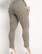h&s Pantaloni Verde închis Regular cu Talie Elastică și Buzunare Laterale Astridda