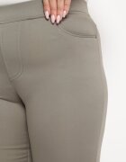 h&s Pantaloni Verde închis Regular cu Talie Elastică și Buzunare Laterale Astridda