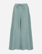 h&s Pantaloni Verde Mentă cu Croială Largă cu Talie Înaltă și Legare Telarieta