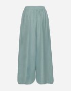 h&s Pantaloni Verde Mentă cu Croială Largă cu Talie Înaltă și Legare Telarieta