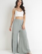 h&s Pantaloni Verde Mentă Largi cu elastic în talie Bemataria