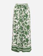 h&s Pantaloni Verzi Largi cu Talie Înaltă cu Imprimeu Floral Tolirida