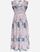 h&s Rochie Albastră Maxi cu Elastice în Talie și Decolteu petrecut Elysa