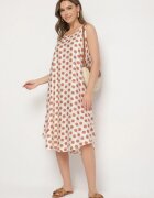 h&s Rochie Bejă croi cutie Fără mâneci cu buline Fevasine