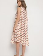 h&s Rochie Bejă croi cutie Fără mâneci cu buline Fevasine