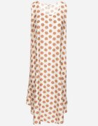 h&s Rochie Bejă croi cutie Fără mâneci cu buline Fevasine
