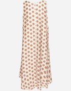 h&s Rochie Bejă croi cutie Fără mâneci cu buline Fevasine
