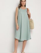 h&s Rochie Clasică Cloș Verde deschis Lunetira
