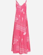h&s Rochie Fucsia cu decolteu petrecut bretele reglabile și șlițuri Jatila