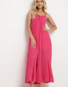 h&s Rochie Fucsia din Bumbac cu Bretele Reglabile cu Elastic la Spate Tinathias