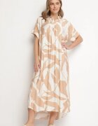 h&s Rochie Maro Cloche cu Bumbac cu Imprimeu Abstract Telanisa