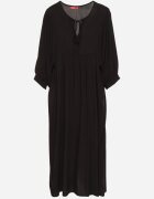 h&s Rochie Neagră Cloche din Viscoză cu Legătură la Decolteu