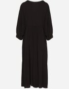 h&s Rochie Neagră Cloche din Viscoză cu Legătură la Decolteu