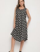 h&s Rochie Negru-Albă cu croi tip cutie fără mâneci cu buline Fevasine