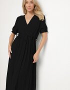 h&s Rochie petrecută Neagră din Bumbac și Curea Ivellevia