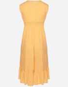 h&s Rochie Portocalie Viscoză cu Croi Petrecut cu Volan Uliria