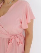h&s Rochie Roz Maxi cu elastic în talie și curea textilă Eisley