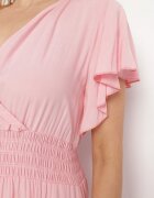 h&s Rochie Roză Petrecută De Viscoză Cu Croială Evazată Nellrive