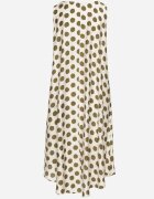 h&s Rochie Verde-Bej cu croială tip cutie Fără mâneci cu buline Fevasine