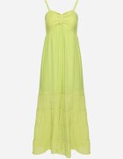 h&s Rochie Verde Deschis cu Bumbac cu Bretele Reglabile cu Elastic la Spate Tinathias