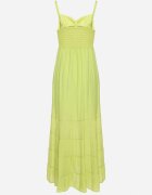 h&s Rochie Verde Deschis cu Bumbac cu Bretele Reglabile cu Elastic la Spate Tinathias